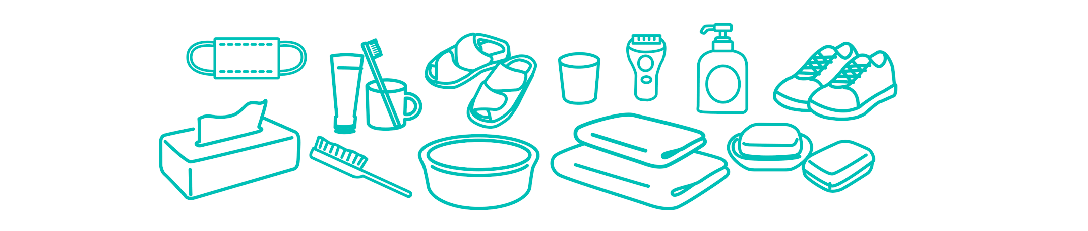 入院準備品イラスト